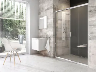 Blix BLDP4-190 zuhanyajtó krómhatású+transparent *