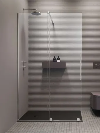 Furo Walk-in zuhanyfal 110 átlátszó balos