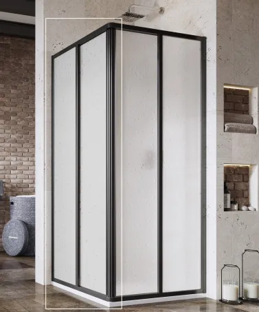 Supernova SRV2-100 195 S zuhanykabin fekete+pearl
