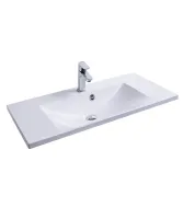 Flat 90 mosdó fehér, nyílással