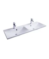 Flat Duo 120 duplamosdó fehér, nyílással