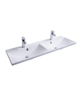 Flat Duo 120 duplamosdó fehér, nyílással