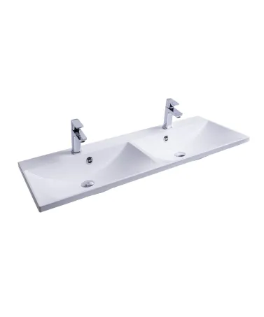 Flat Duo 120 duplamosdó fehér, nyílással