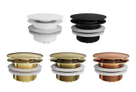 Lefolyó dugó térben álló kádakhoz - matt fekete