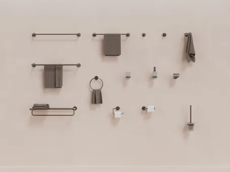 Kona KN 310.20GB törölközőtartó 45 cm, szálcsiszolt grafit