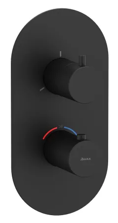 Espirit termosztátos falba süllyesztett csaptelep, háromutas, belső egység nélkül ES 067.20BLM.O3.RB07C, Black Matt