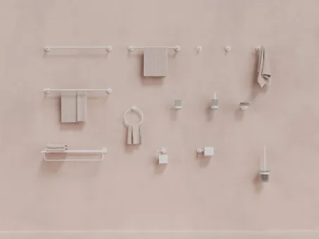 Kona KN 311.10WHM törölközőtartó 60 cm, matt fehér