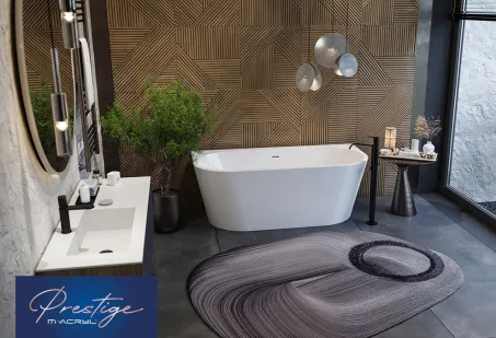 Optima különleges akril kád 160x75 Matt fekete előlappal