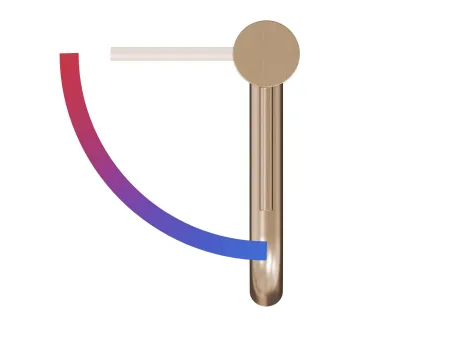 Espirit álló mosdócsaptelep BeCool 340 mm leeresztő nélkül ES 015.61RGB, Rose Gold Brushed