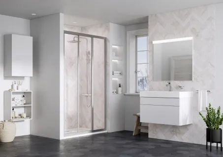 Supernova ASDP3-130 zuhanyajtó 198 szatén+transparent