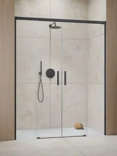 Idea 8 Brushed GunMetal DWD szálcsiszolt fegyvermetál zuhanyajtó 200 átlátszó
