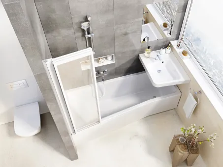 VS3 115 kádparaván fehér+transparent