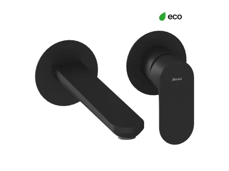 Eleganta falba süllyesztett mosdócsaptelep belső egység nélkül EL 019.20BLM.O1.RB07B, Black Matt