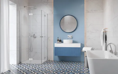 Nes KDD-B szögletes zuhanykabin 80x90 átlátszó