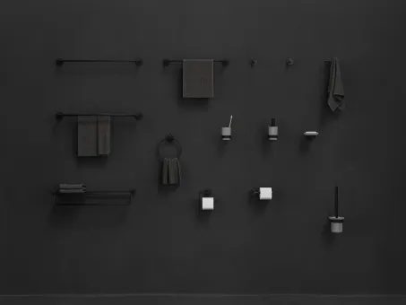 Kona KN 330.20BLM törölközőpolc, matt fekete