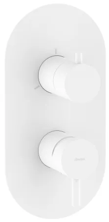 Espirit falba süllyesztett csaptelep, háromutas, belső egység nélkül ES 068.10WV.O3.RB07F, White Velvet