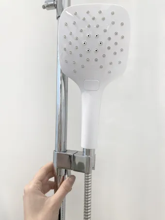 Termo 300 zuhanyoszlop, termosztátos csapteleppel TE 092.00CR/WH, króm/fehér