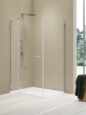 Arta KDJ II szögletes zuhanykabin 130x90 átlátszó balos