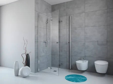Fuenta New KDD B szögletes zuhanykabin 90x90 átlátszó