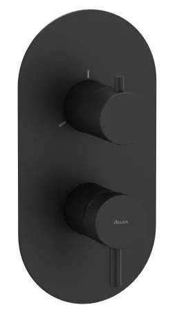 Espirit falba süllyesztett csaptelep, háromutas, belső egység nélkül ES 068.20BLM.O3.RB07F, Black Matt