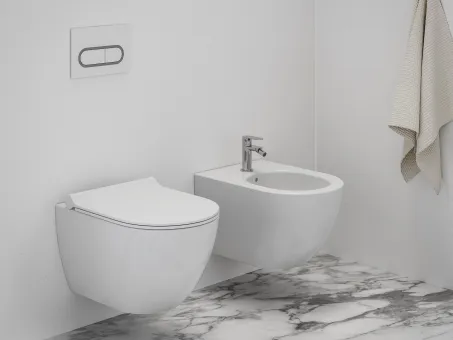Eleganta álló bidécsaptelep 130 mm leersztő nélkül EL 056.00CR, Chrome