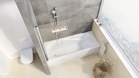 Vanda II 150x70 akrilkád fehér