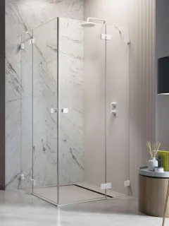 Essenza Pro White KDD szögletes fehér zuhanykabin 100x100 átlátszó