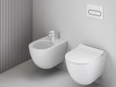 Eleganta álló bidécsaptelep 130 mm leersztő nélkül EL 056.10WV , White Velvet