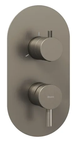 Espirit falba süllyesztett csaptelep, háromutas, belső egység nélkül ES 068.20GB.O3.RB07F, Graphite Brushed