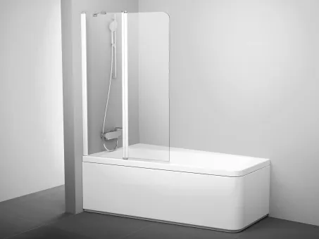 10CVS2-100 balos kádparaván fehér+transparent