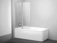 10CVS2-100 balos kádparaván krómhatású+transparent