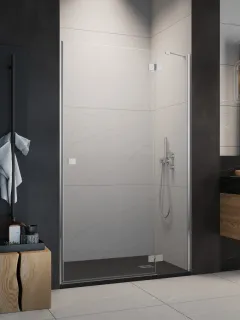 Essenza 8 DWJ zuhanyajtó 100 átlátszó balos