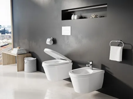 Bidé Chrome fali fehér (kifutó termék)