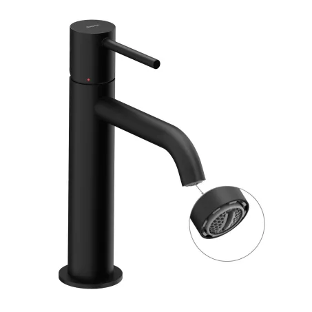 Espirit álló mosdócsaptelep 190 mm leeresztő nélkül ES 012.20BLM, Black Matt