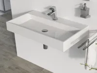 Natural 80 mosdó fehér, nyílással