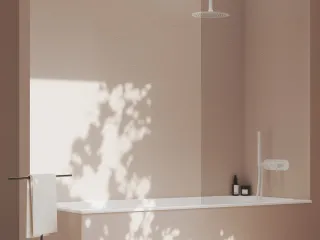 Espirit falba süllyesztett csaptelep szettel, háromutas, belső egység nélkül ES 068.10WV.O3.RB07D.+S, White Velvet