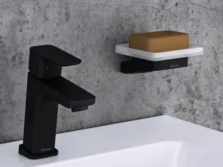 10° Free álló mosdócsaptelep leeresztő nélkül TD F 014.20BL, fekete