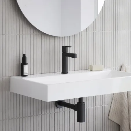 Natural 80 mosdó fehér, nyílással