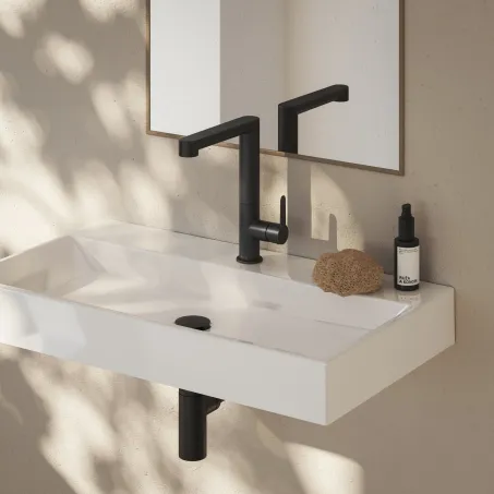 Natural 80 mosdó fehér, nyílással