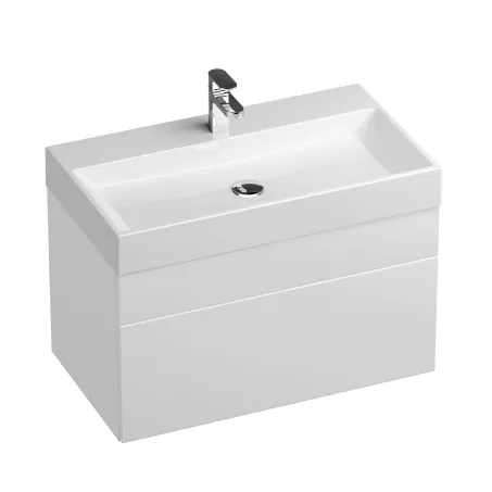 Natural 80 mosdó fehér, nyílással