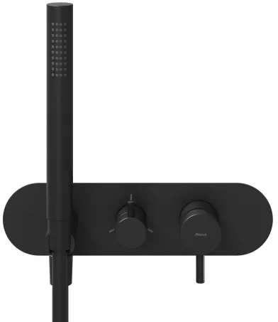 Espirit falba süllyesztett csaptelep szettel, háromutas, belső egység nélkül ES 068.20BLM.O3.RB07D.+S, Black Matt