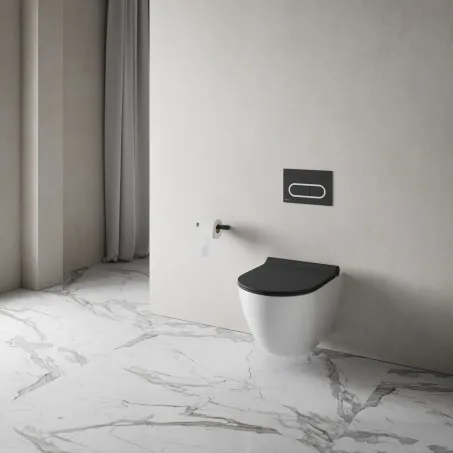 10° WC papír tartó TD 400.20BL, fekete