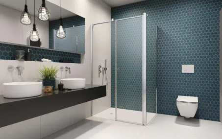 Eos KDS II szögletes zuhanykabin 100x80 átlátszó jobbos