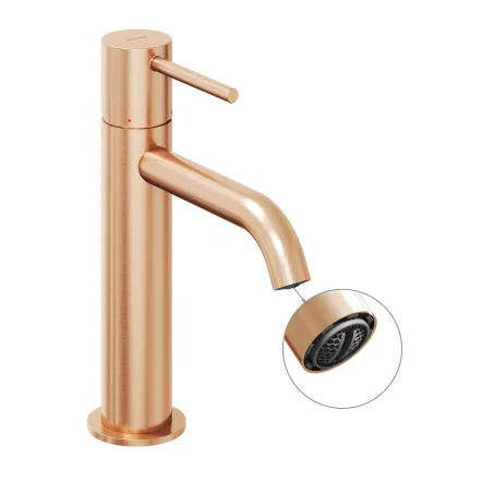 Espirit álló mosdócsaptelep 190 mm leeresztő nélkül ES 012.60RGB, Rose Gold Brushed