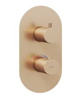 Espirit falba süllyesztett termosztátos csaptelep, kétutas, beslő egység nélkül ES 063.60RGB.O2.RB07C, Rose Gold Brushed