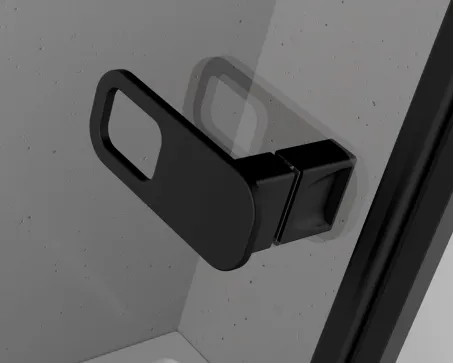 Opcionális ovális fogantyú fekete