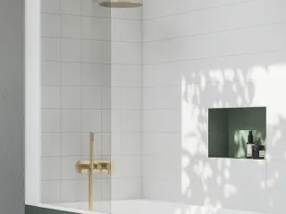 Espirit falba süllyesztett csaptelep szettel, háromutas, belső egység nélkül ES 068.60GLB.O3.RB07D.+S, Gold Brushed