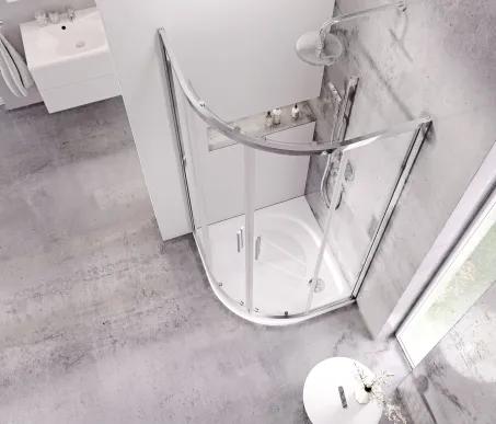 Bliy Slim BLSCP4 80x80 zuhanykabin krómhatású+transparent