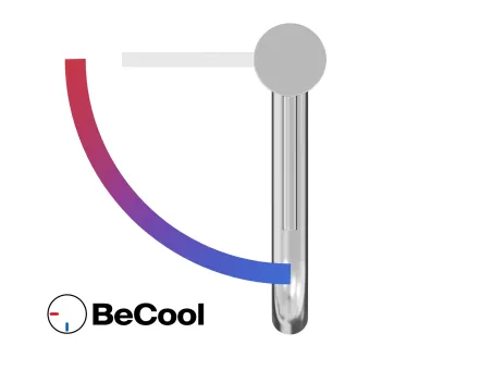 Espirit álló mosdócsaptelep BeCool 190 mm leeresztő nélkül ES 012.01CR, Chrome