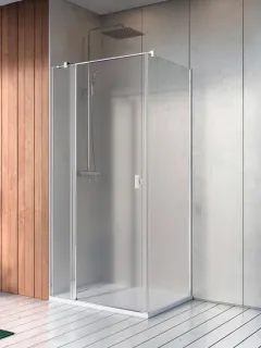 Nes KDJ II szögletes zuhanykabin 120x70 átlátszó jobbos